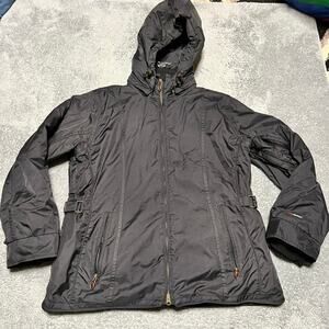 Obermeyer Jacket Womens 18 Dolly Full Zip Snow Hooded Insulated Black Ski Winter